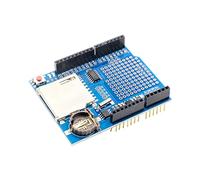 Healeved Data Logging Shield Module Real Time Clock Battery Backup 3.3V Level Converter Compatible for SD Card Prototyping Area
