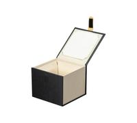 Healeved Decorative Tea Cup Storage Box Retro Blue Cloth Packing Case for Ceramic Crafts Jewelry Display Office Use