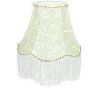 Healeved Delicate Tassel Lampshade for Table Lamp with Iron Frame and Cloth Material, European Victorian Style Accent Lamp Shade Suitable for Bedroom and Study Room with Wide Applications