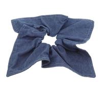 Healeved Denim Blue Square Bow Hair Ties Elastic Scrunchies Large Intestine Hair Loop