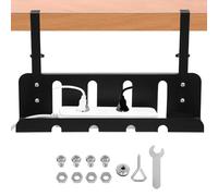 Healeved Desk Cable Organizer Tray Made of Sturdy Iron with User-friendly Design and Easy Installation, Wire Management Solution for Workspace to Keep Cables Neat and Tidy