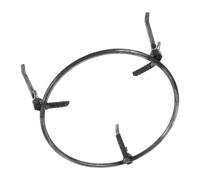 Healeved Detachable Tripod Pot Stand for Campfire Cooking, Steel Black | Triangular Three Leg Support, Compact Storage for Frying Pans and Camp Stoves, Outdoor Enthusiasts Hunters