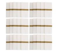 Healeved Disposable Print Silverware Paper 50pcs with Built-in Napkins Pocket, Elegant Gold Wood Pulp Napkins with Outstanding Absorbency, Ready to Use and Weddings Restaurant Events