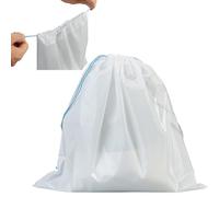 Healeved Disposable Vomit Bags with Absorbent Liner 9.84X9.84 Inch Portable Sanitation Pouches for Travel Motion Sickness Outdoor Emergency Use Drawstring Closure for Leak Prevention Pack of 10