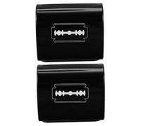 Healeved Disposal Storage Case for Double-edge and Barber-grade Wear Resistant 2pcs for Barber Shop Universal Design Iron Box