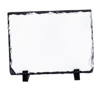 Healeved DIY Heat Transfer Sublimation Blank Stone Photo Frame 14x19.5cm Glossy Rock Plaque for Desktop Custom Picture Display Home Décor