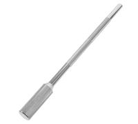 Healeved Double-arm Extension Cowbell Holder for Drum Kits, Metal Double-headed Mounting Rod Sleek Silver Finish, for Mounting Cowbells and Jam Blocks on Percussion Instruments