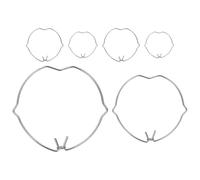 Healeved Downlight Fixed Ring Spring Clamps for Ceiling Lighting Secure Retaining Clips Metal Lamp Accessories Clamp Ring for Recessed Spotlights Installation 6Pcs Sturdy Fixing Buckles