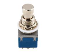 Healeved Electric Guitar Effects Pedal Random Color Metal Stomp Foot Switch 3pdt True Bypass 9-pin Sturdy Control LED Status Light for Rewiring Vintage Pedals