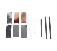 Healeved Electrochemistry Experiment Materials Including Graphite Carbon Rod, Copper, Zinc, Iron, and Tin Electrodes for Student Science Classroom and Fruit Battery Experiment with Improved