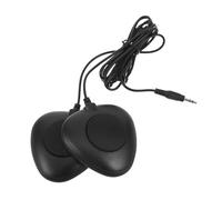 Healeved Electronic Drum Kick Foot Pedal with 3.5mm Jack, Double Bass Drum Pedal for Seamless Integration, Supports Complex Rhythm Patterns, Made of Plastic, Metal and Rubber,
