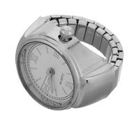 Healeved Elegant Golden Finger Watch for Women, Alloy Quartz Ring Watch with Distinctive Look and Vintage Style, Combining Fashion and Functionality, Decorative Accessory for Daily Wear