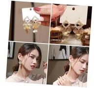 Healeved Elegant Hollow Leaf Dangle Earrings for Women Fashion Statement Drop Jewelry Lightweight Gold-tone Tassel Design for Parties Weddings and Everyday Glamour
