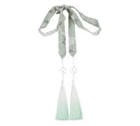 Healeved Elegant Tradition Hanfu Hair Ties Traditional Chinese Style Hair Ropes Soft Fabric Tassel Ribbons Gradual Tassel Versatile Accessories