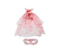 Healeved Elegant Venetian Lace for Women with Rose Design, Mesh Polyester Material, Universal Fit for Masquerade Balls and Photoshoot Prop, Halloween Party Accessory