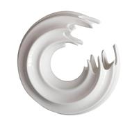 Healeved Elegant White Pottery Vase Ornament for Room Decoration, Creative Ceramic Flower Pot Fired at High Temperature, Modern Sculpture Home Décor, Not Easy to Deform