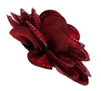 Healeved Elegant White Three Dimensional Rose Shoe Clips for Women Removable Alloy Polyester Decorative Shoe Accessories Suitable and Occasions