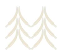 Healeved Elephant Lightweight and Versatile Usage 100pcs White Plastic Tooth Pendant Charm with Realistic Design for Home Decor and Film Props, for Jewelry Making and Wristbands