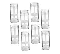 Healeved Empty Twist-up Deodorant Containers Refillable 8pcs 30ml Plastic Lightweight Portable Storage Bottles Solid Perfume Stick Tubes for DIY Cosmetic Use