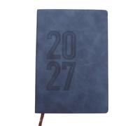 Healeved English Project Planner Notebook 2027 - Year Agenda - Daily Task Schedule Notepad for Business - Weekly & Monthly To-Do List 8.3x5.7" Blue