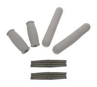 Healeved Ergonomic Rubber Crutch Handle Grips with Anti-Slip Padding for Walkers and Crutches, 6pcs Set Comfortable Underarm Replacement Pads for Daily Mobility Aid