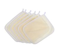 Healeved Exfoliating Scrub Towels for Camping Trips and Weekend Hotel Stays 6pcs Beige Made of Synthetic Material Soft Nylon Bath Towels with Rich Froth for Effective Facial and Body