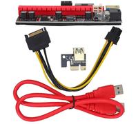 Healeved External Gpu Extension Cable for Computer Pcie Graphics Card Seamless Connection and Enhanced Visual Experience, Portable Red Pvc and Copper Material, for Gamers and Multimedia