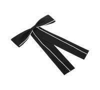 Healeved Fabric Black Bow Tie Brooch Pin for Women, Butterfly Knot Shirt Collar Accessory, Elegant Fabric Bow Pin for Dress and Blouse