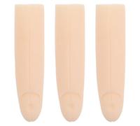 Healeved Fake Finger Model with Realistic Touch and Feel for Manicure Practice Silicone 3pcs Enhanced Classroom Training Hand for Nail Technicians and Students in Home Salon