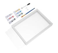 Healeved Family Handprint Frame Kit Wooden Photo Frame Elegant White Display Case Box Showcasing Natural Wood Grains Capture Family Memories for Milestones and Shower