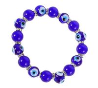 Healeved Fashionable Evil Eye Bracelet for Women Featuring Blue Glass Beads, Versatile Use and Comfortable Wear, for Parties and Dates, Trendy Decorative Beaded Wrist Jewelry