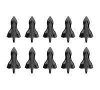 Healeved Fin Car Roof Antenna Covers Lightweight Abs Material 10 Pcs Vehicle Roof Fin with Stoving Varnish Design, Cool and Distinctive Style for Car Decoration