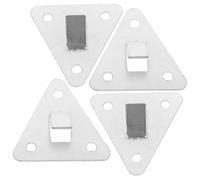 Healeved Fire Extinguisher Wall Mount Brackets and Versatile Use 5pcs Metal Fire Extinguisher Holders with Screws for Secure Hold Silver in Homes and Offices