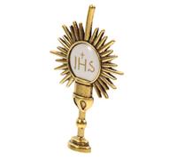 Healeved First Communion Zinc Alloy Cross Brooch Lapel Pin Religious Chalice Keepsake for Jacket Hat Coat - Christian Baptism Accessory