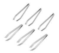Healeved Fish Bone Tweezers Easy to Clean and Sturdy Tool Stainless Steel 6 Pcs Precision Slant Tweezer Design for Removing Fish Bones and Pig Hair for Home and Kitchen Use