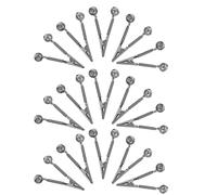 Healeved Fishing Bells Iron Material Silver 20pcs with Alligator Clips with Weather Resistant and Stable Attachment Features Bite Alert Equipment for Fishing Rods