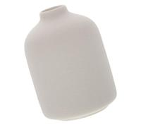 Healeved Flower Vase with Flat Bottom Ceramic for Desktop Adornment Zen Style Practical and Stable Standing Floral Arrangement Vase Simple Beauty and Elegant White Decor for Indoor Use