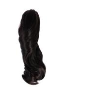 Healeved Fluffy Short Messy Curls Ponytail Wig with Flat Style Claw Clip, Synthetic High Temperature Fiber Hairpiece, Secure and Comfortable Attachment, Restylable for Daily Or Party Use