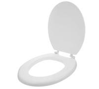 Healeved Foam Raised Toilet Seat Elongated with Thickened Design and Enhanced Support, Soft Comfortable Toilet Seat Cushion in Classic Style for Household Bathroom Use