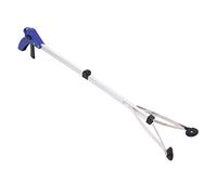 Healeved Foldable Aluminum Alloy Trash Picker Grabber Tool, White, Lightweight Foldable Reach Assist for Garden and Outdoor Litter Pick up