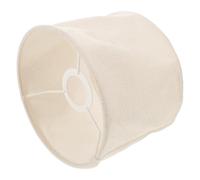 Healeved Foldable Beige Cloth Lamp Shade Replacement Fit for Bedside Table Lamps Drum Style Fabric Shade for Bedroom Living Hotel Lightweight and Easy Installation