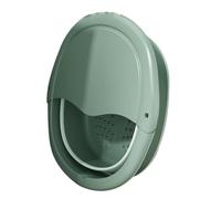Healeved Foldable Foot Bath Basin Green PVC Foot Soak Bucket with Massage Function Space-Saving Practical Design for Home Spa
