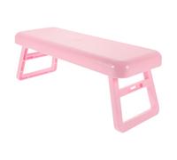 Healeved Foldable Pink Nail Art Hand Rest Cushion Manicure Hand Pillow Elevated Support for Nail Techs and Salon Use
