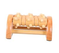 Healeved Foot Massager Roller Two-Row Diamond Shape Wheels Foot Relaxation Massager Heel Roller for Plantar Relief Tool for Home and Travel Use