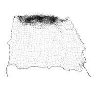 Healeved Football Goal Net Black Pe Soccer Net Goal Replacement Quick Installation Versatile Use Outdoor Barriers