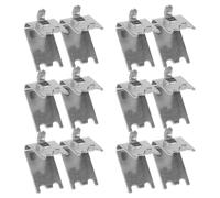 Healeved Freezer Shelf Clips Refrigerator Support Clamp Metal Shelf Clip Hooks Sturdy Thickened 1.5Mm Stainless Steel for Kitchen Organization 12Pcs