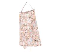Healeved Full Cotton Nursing Cover for Breastfeeding Adjustable Straps Pink Privacy Protection Apron for Nursing Mothers Portable Feeding Blanket for Outdoor Use