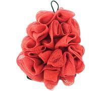 Healeved Funny Shower Loofah Cartoon Bath Sponge Pe Material Supple Touch Create Rich Bubbles Adorable Red Shape for Bathing and Trip