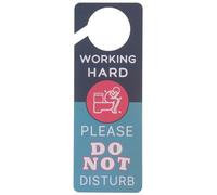 Healeved Funny Toilet Sign Double-sided Door Hanger Sign and Concise Text and Graphics, Made of Sturdy Pvc with Easy Flipping Hook, for Restroom Environment Use