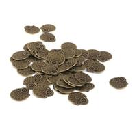 Healeved Gears Wheel 50pcs Metal Steampunk Charms Vintage Decorative Thin Gear-shaped Clock Watch Accessories for Jewelry Making Suitable for Other Crafts and Scrapbooking Projects